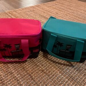 Trader Joe’s mini cooler bags pink and blue